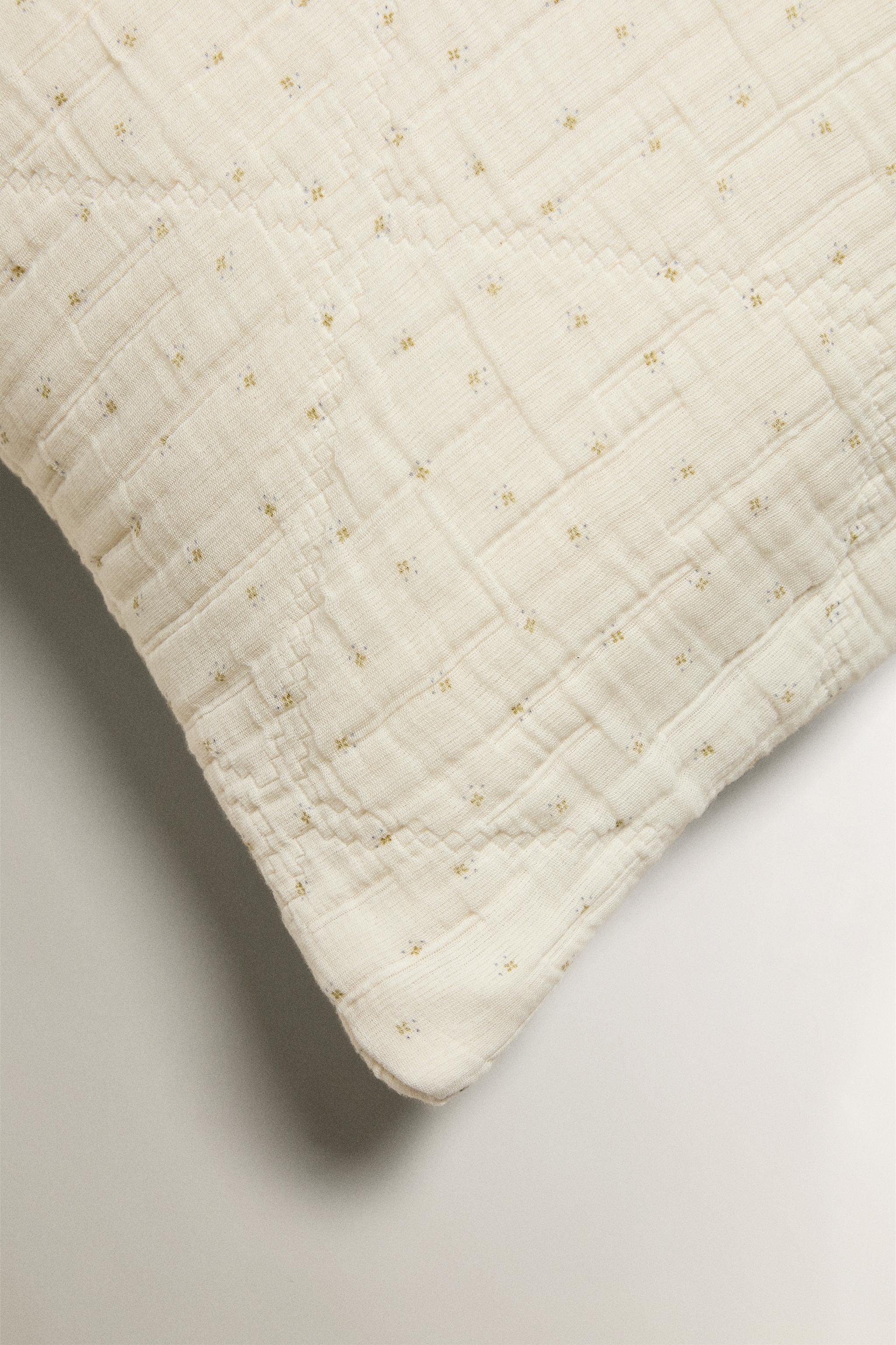 KIDS' CHIFFON FLORAL THROW PILLOW COVER